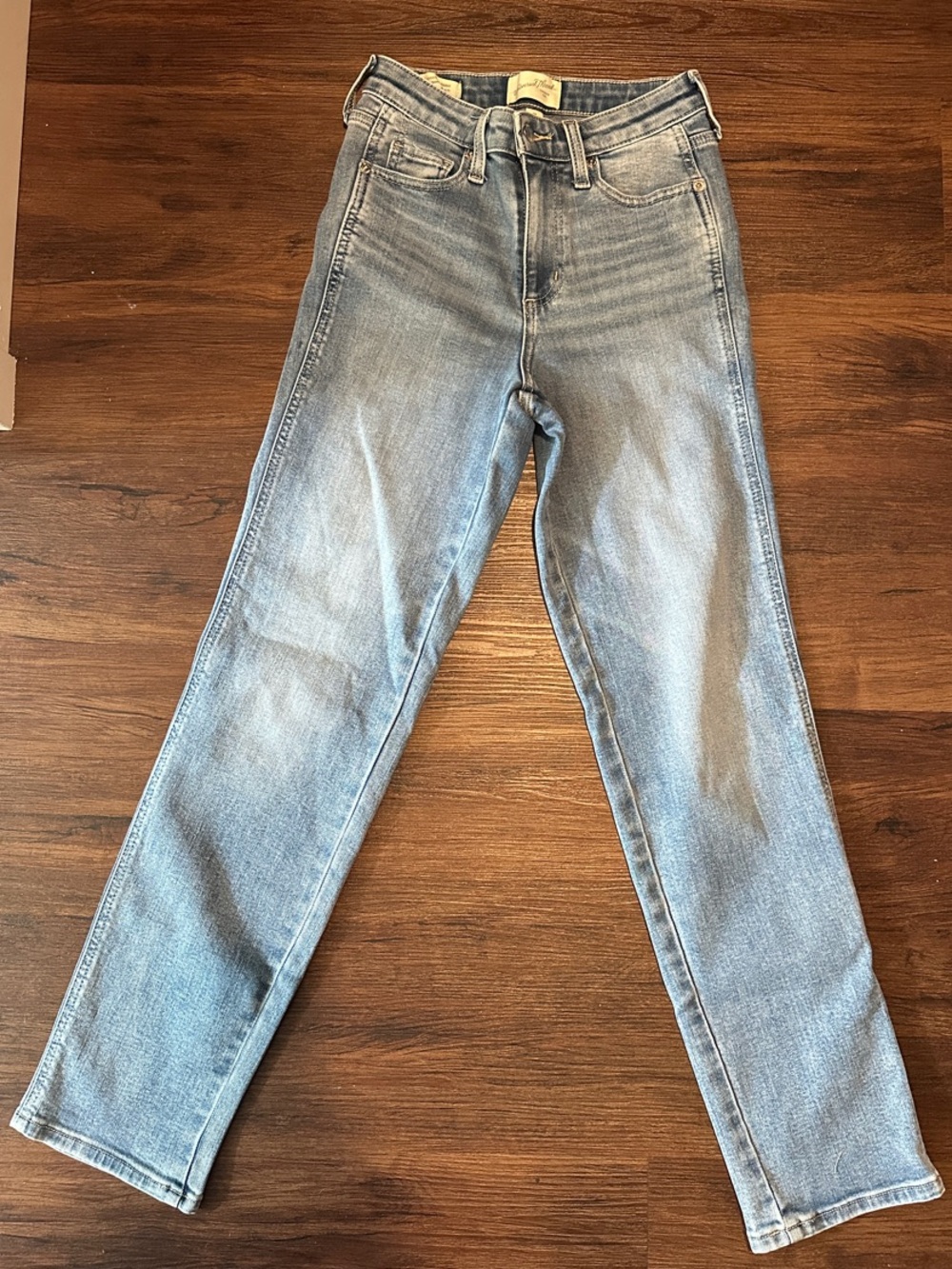 Universal Thread Light Blue High-Rise Straight Jeans